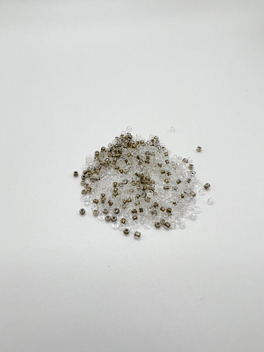 Gold reflektierende und durchsichtige Perlen