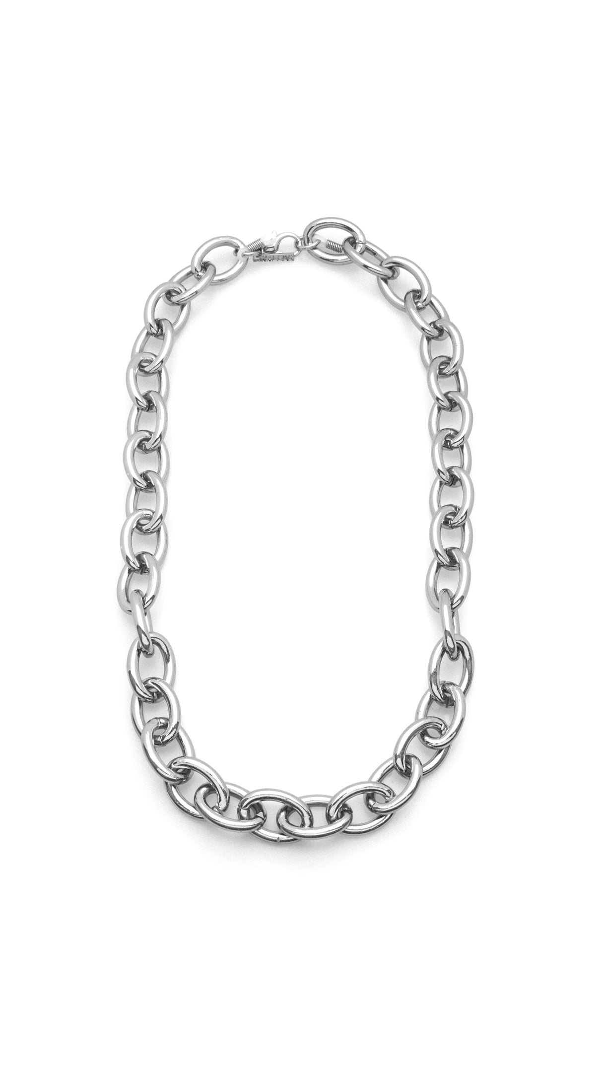 Brillenkette aus silbernen, runden, großen Kettengliedern